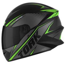 Capacete Moto Feminino Masculino R8 Pro Tork Fechado com viseira Fumê e Narigueira anti embaço