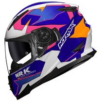 Capacete Moto Feminino Norisk Ff302 District Azul Oculos