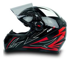 Capacete Moto FW3 Modelo GT2 Com Narigueira Tamanho 60 Vermelho Preto Branco Design Esportivo ABS Resistente Inmetro Capacete Moto FW3 Modelo GT2 Com Narigueira Tamanho 60 Vermelho Preto Branco Design Esportivo ABS Resistente Inmetro