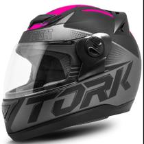 Capacete Moto G7 Fosco Rosa - Pro Tork