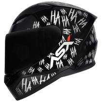 Capacete Moto HAHA Novo Axxis ASX City Fun Preto Lançamento