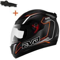 Capacete Moto Integral Etceter Evoline Com Narigueira Fechado Masculino Feminino