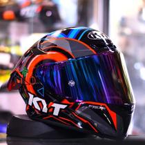 Capacete Moto KYT TT Course Ratthapark Play + Viseira Fumê