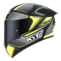 Capacete Moto Kyt Tt Course Tourist Amarelo Fluor Fosco T62