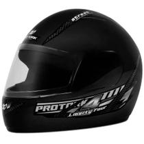 Capacete Moto Liberty Four Pro Tork tamanho 58 Fechado Preto