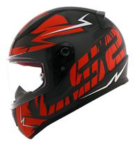 Capacete Moto Ls2 Ff353 Rapid Cromo Preto E Vermelho Matt Capacete Moto Ls2 Ff353 Rapid Cromo Preto E Vermelho Matt