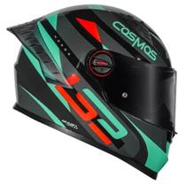 Capacete Moto Ls2 Ff358 Pro Modok Laranja Verde C/ Spoiler