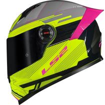 Capacete Moto Ls2 Ff358 S Classic Digital Preto Amarelo Capacete Moto Ls2 Ff358 S Classic Digital Preto Amarelo