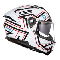 Capacete Moto Ls2 FF808 Stream 2 Maze White Black