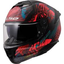 Capacete Moto LS2 FF808 Stream II Preto Fosco/ Rosa