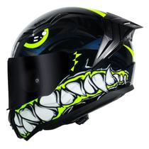 Capacete moto ls2 ff810 vigo sarbul preto amarelo azul brilho inmetro masculino feminino Capacete moto ls2 ff810 vigo sarbul preto amarelo azul brilho inmetro masculino feminino
