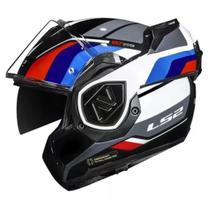 Capacete Moto Ls2 Ff906 Advant Sport Azul Preto Articulado