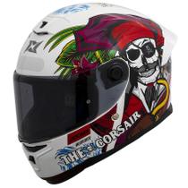 Capacete Moto Masculino Axxis Hummer B Corsair Pirata Spoile