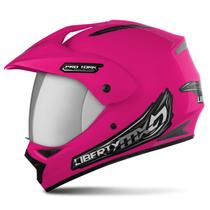 Capacete Moto Masculino Feminino Fechado Pro Tork Liberty Mx Vision Viseira Cromada