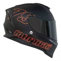 Capacete Moto Mormaii M1 1979 Narigueira Preto Fosco Capacete Moto Mormaii M1 1979 Narigueira Preto Fosco