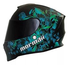 Capacete Moto Mormaii M1 Echo Verde Fosco + Narigueira