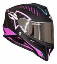 Capacete Moto Mormaii M1 Glitch Rosa