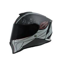 Capacete Moto Mormaii M1 Metallic Preto Fosco Cinza Capacete Moto Mormaii M1 Metallic Preto Fosco Cinza