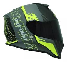 Capacete Moto Mormaii M1 Neon X Verde Fosco + Narigueira Capacete Moto Mormaii M1 Neon X Verde Fosco + Narigueira