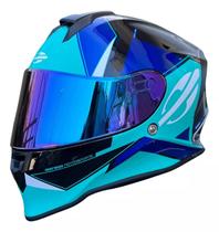 Capacete Moto Mormaii M1 Original Tech Azul Narigueira Capacete Moto Mormaii M1 Original Tech Azul Narigueira