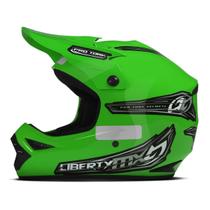 Capacete Moto Motocross Trilha Fechado Liberty Mx Pro Preto Integral Off Road Motociclista Feminino