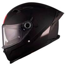 Capacete Moto MT Braker SV Solid A1 Preto Fosco Matte Black