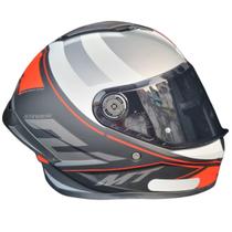 Capacete Moto Mt Stinger 2 Poun B5 Vermelho Fosco + Vis Fumê