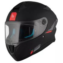 Capacete Moto Mt Targo S Solid A1 Matte Black Preto Fosco