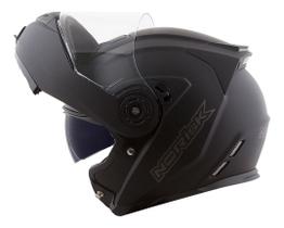 Capacete Moto Norisk Articulado Escamoteável Ff345 Route Matt Black