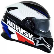 Capacete Moto Norisk Ff302 Grand Prix França Viseira Solar