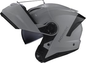 Capacete Moto Norisk Force2 Monocolor Nardo Grey Com Oculos