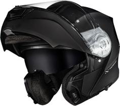 Capacete Moto Norisk Motion Preto Escamoteável Articulado