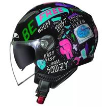 Capacete Moto Norisk Orion Sv Free Preto Roxo