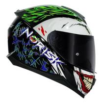 Capacete Moto Norisk Razor Joker Coringa Preto Viseira Fumê Capacete Moto Norisk Razor Joker Coringa Preto Viseira Fumê