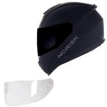 Capacete Moto Norisk Razor Preto Fosco + Viseira Fumê