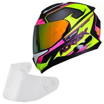 Capacete Moto Norisk Razor Speedmax Amarelo Viseira Dourada Capacete Moto Norisk Razor Speedmax Amarelo Viseira Dourada