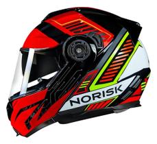 Capacete Moto Norisk Route Ff345 Charge preto Vermelho Fxm Colorido 58 M Capacete Moto Norisk Route Ff345 Charge preto Vermelho Fxm Colorido 58 M