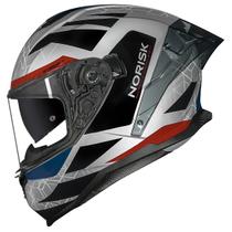 Capacete Moto Norisk Strada 2 Evoque Spoiler Fechado Azul