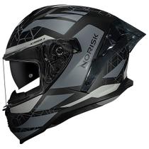 Capacete Moto Norisk Strada 2 Evoque Spoiler Fechado Preto