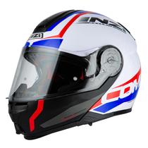 Capacete Moto NZI Combi 2 Shock Branco/Vermelho/Azul 56 Capacete Moto NZI Combi 2 Shock Branco/Vermelho/Azul 56