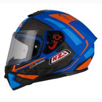 Capacete Moto NZI Trendy Overtaking Azul Céu - 56 Capacete Moto NZI Trendy Overtaking Azul Céu - 56
