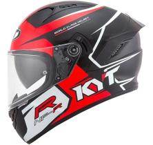 Capacete Moto Óculos Interno Kyt Nf-R Track Vermelho Tam 60