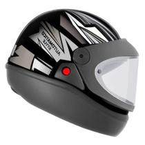 Capacete Moto Original Ebf Automático igual ao Taurus San Marino Masculino Feminino Style Viseira Cristal Selo Inmetro Confortável