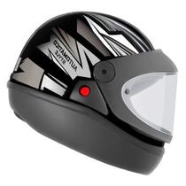 Capacete Moto Original Ebf Automático igual ao Taurus San Marino Masculino Feminino Style Viseira Cristal Selo Inmetro Confortável