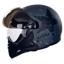 Capacete Moto Peels F-21 Fosco Preto Chumbo Queixeira Removível