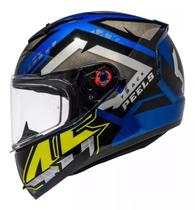 Capacete Moto Peels Icon 23 Track Azul Metálico Prata Tam 58 Capacete Moto Peels Icon 23 Track Azul Metálico Prata Tam 58