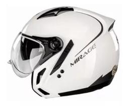 Capacete Moto Peels Mirage Classic Branco Brilho N60