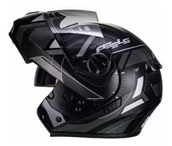 Capacete Moto Peels Robocop Dynamic U-rb2 Preto Grafite