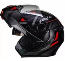 Capacete Moto Peels Robocop Dynamic U-rb2 Preto Vermelho