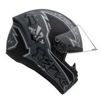 Capacete Moto Peels Spike 2 STK Cinza e Preto Fosco Motociclista
